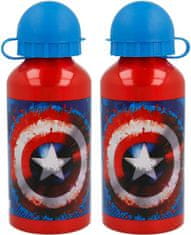 Stor ALU Láhev na pití Avengers Captain America 400ml