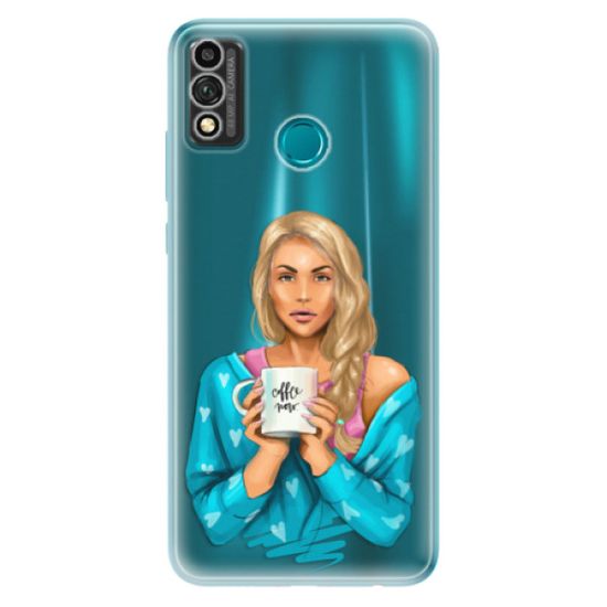 iSaprio Silikonové pouzdro - Coffe Now - Blond pro Honor 9X Lite