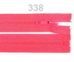 Kraftika 1ks pink lemonade neon kostěný zip šíře 5mm délka 35cm