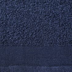 Greatstore 12dílná sada ručníků a osušek bavlna 450 g/m2 námořnická modrá