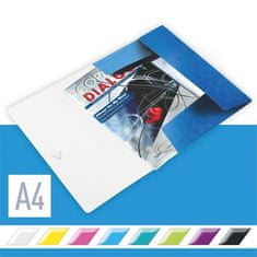 Leitz Desky na spisy "Wow", modrá, s gumičkou, PP, A4 45990036
