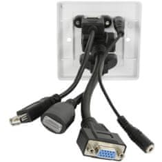 AV:link nástěnná zásuvka HDMI/VGA/USB/Jack 3.5mm