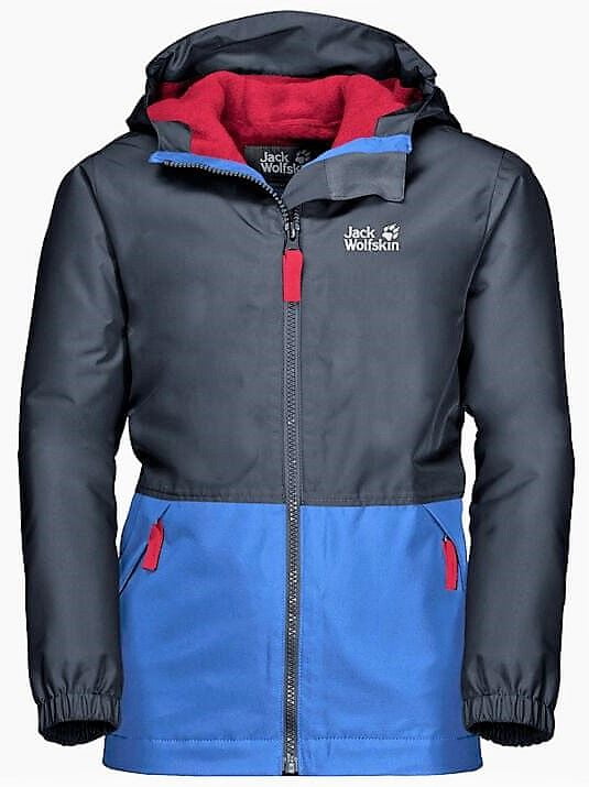 Jack Wolfskin dětská bunda SNOWY DAYS JACKET KIDS 1607981-1033 92 tmavě modrá