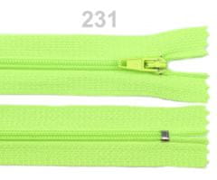 Kraftika 1ks lime punch neon spirálový zip šíře 3mm délka 16cm