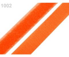 Kraftika 25m 1002) oranžová neon suchý zip háček + plyš šíře 20mm