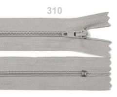 Kraftika 1ks vaporous gray spirálový zip šíře 3mm délka 16cm