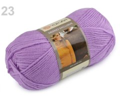 Kraftika 1ks (763) fialová lila pletací příze merino exclusive 100g,