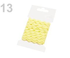 Kraftika 1svaz pastel yellow hadovka - vlnovka šíře 5mm návin 3m