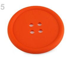 Kraftika 2ks oranžová mrkvová silikonová podložka knoflík 9cm