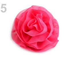 Kraftika 1ks růžová malinová ozdoba růže 10cm, vlasů, ozdoby