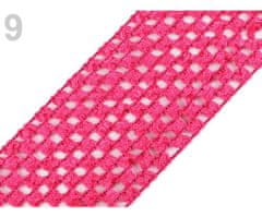 Kraftika 3m pink síťovaná pruženka šíře 7cm tutu