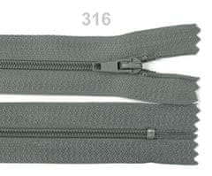 Kraftika 1ks zinc spirálový zip šíře 3mm délka 14cm pinlock