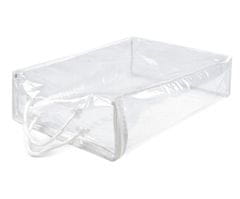 Kraftika 1ks transparent obal na zboží pvc 28x37cm se zipem, obaly