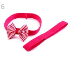 Kraftika 1ks růžová ostrá dětská elastická čelenka do vlasů, sada