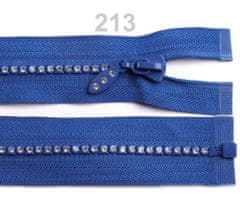 Kraftika 1ks dazzling blue kostěný zip šíře 4mm délka 65cm se