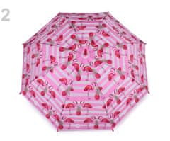 Kraftika 1ks růžová dámský / dívčí deštník plameňák