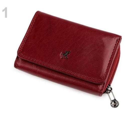 Kraftika 1ks 1 červená tmavá dámská peněženka cosset kožená