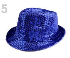 Kraftika 1ks 5 modrá safírová klobouk s flitry