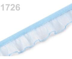 Kraftika 25m baby blue pruženka s volánkem šíře 18mm, pruženky