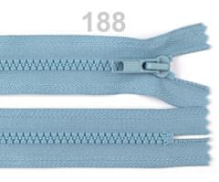 Kraftika 1ks placid blue zip kostěný šíře 5mm délka 16cm