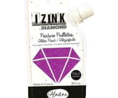 Aladine Diamantová barva izink diamond 80ml - tmavě fialová