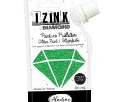 Aladine Diamantová barva izink diamond 80ml - zelená,