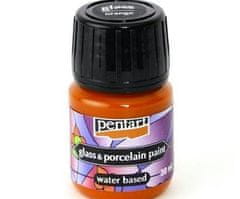 Pentart Barva na sklo a porcelán 30ml (zapékací) oranžová