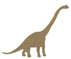 Kraftika Dekorační brachiosaurus z mdf (1ks) 19x13,5cm