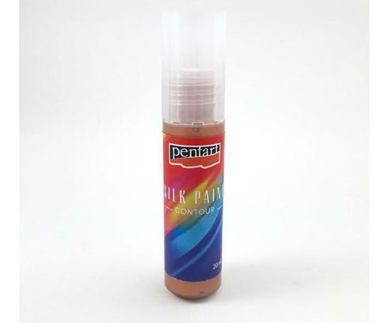 Pentart Kontura na hedvábí 20ml bronzová, pentart, barvy, textil