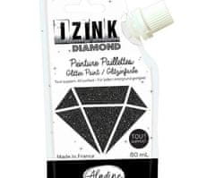 Aladine Diamantová barva izink diamond 80ml - černá,