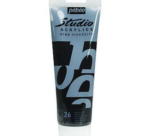 Pébéo Akrylová barva studio acrylics černá 100ml,