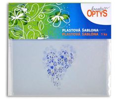 Optys Plastová šablona mini květinové srdce (5,5x4,2cm; 7x5,2cm)