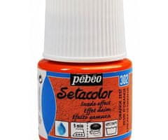 Pébéo Setacolor 45ml 3d semišový efekt - oranžová,