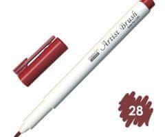 Marvy Popisovač 1100 artist brush english red,