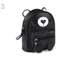 Kraftika 1ks 3 černá dívčí batoh medvěd, dětské tašky, vaky