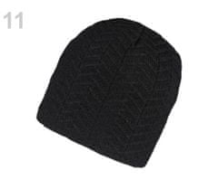 Kraftika 1ks černá dámská zimní čepice pletená, dámské čepice