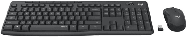 Logitech MK295 Silent Wireless Combo, graphite, CZ (920-009808) myš klávesnica CZ layout tichá 2,4ghz