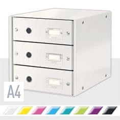 Leitz Zásuvkový box "Click&Store", bílá, 3 zásuvky 60480001
