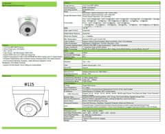 TIANDY IP dome kamera TC-NCL522S