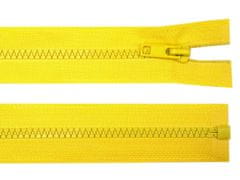 Kraftika 1ks lemon kostěný zip šíře 5mm délka 70cm bundový