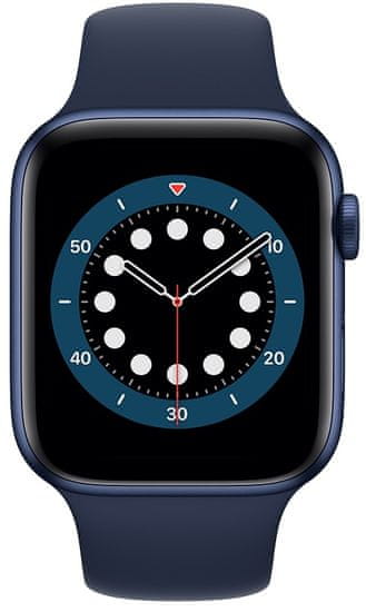 Apple Watch Series 6, 44mm Blue Aluminium Case with Deep Navy