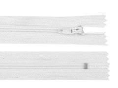 Kraftika 1ks white spirálový zip šíře 3mm délka 25cm autolock