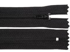 Kraftika 1ks black spirálový zip šíře 3mm délka 20cm pinlock