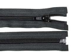 Kraftika 1ks black spirálový zip šíře 5mm délka 50cm bundový pol