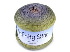 Kraftika 1ks (4) zelená sv. pletací příze infinity star 150g s