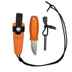 Morakniv 13502 Eldris Burnt Orange nůž na krk 5,9cm, oranžová, guma/plast, plastové pouzdro, křesadl