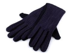 Kraftika 1pár (vel. l) modrá tmavá dámské úpletové rukavice