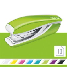 Leitz Sešívačka "Nexxt Wow 5528", zelená, mini, No.10, 10 listů, kov 55281054