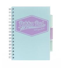 Pukka Pad Spirálový sešit "Pastel project book", mix, A5, linkovaný, 100 listů