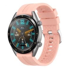 BStrap Silicone Cube řemínek na Huawei Watch GT 42mm, sand pink